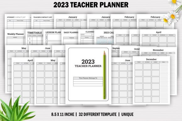 Editable 2023 Teacher Planner: Your Ultimate KDP Companion