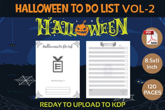 Halloween To Do List Vol-2 KDP Interior: A Design Asset for Creators