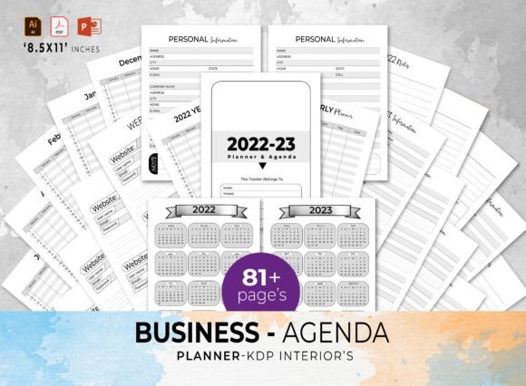 The Business Agenda Planner KDP Interior