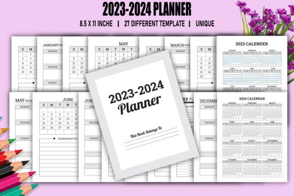 The Ultimate Tool for Digital Planners: Editable 2023-2024 Planner for KDP