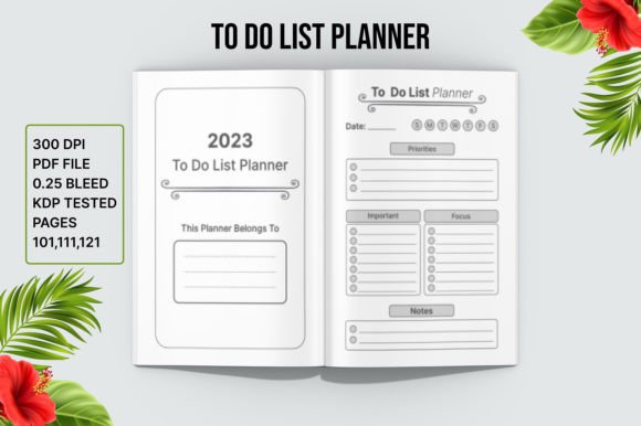 Your Blueprint for a Productive 2023: Understanding To-Do List Planner KDP Interiors