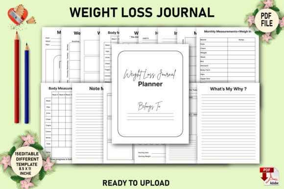 Your Weight Loss Journey Starts Here: The Ultimate Guide to the Editable Weight Loss Journal Planner